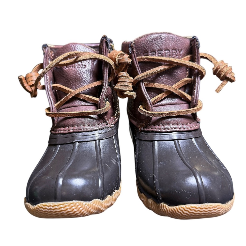NEW‎ Sperry Saltwater Duck All Weather Boot Girls Size 8M Side Zip New w/o Tags - Picture 10 of 10